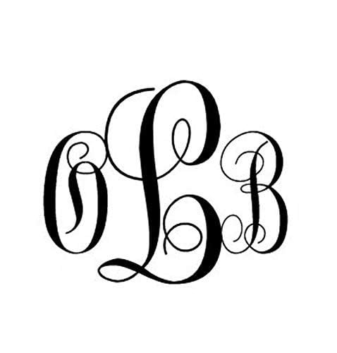 Custom Monogram Embosser - Personalize with Initials - Hand-Held Embossing Stamp - Monogram, Seal Embosser Best for Books, Envelopes, Napkins - 1.625 inch