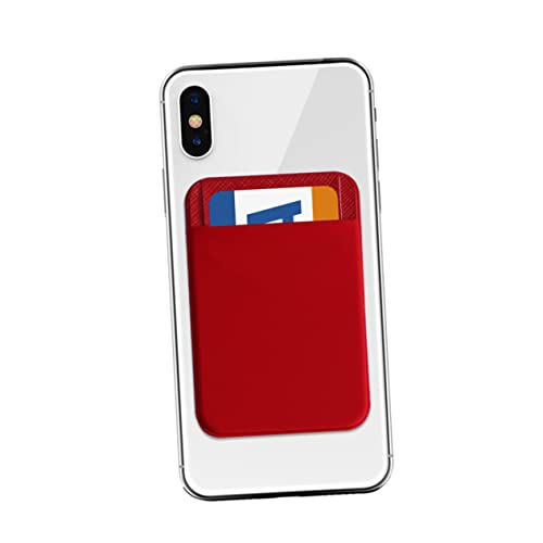 jojofuny 2pezzi Portacarte Adesivo Pu Pelle Per Smartphone Posteriore Per Per e Contanti