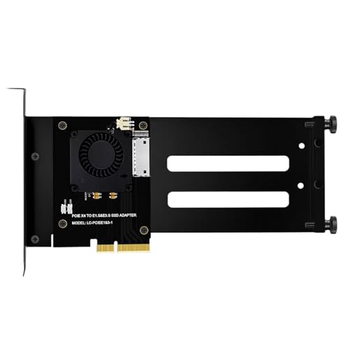 Adaptateur PCIe 5.0 4X vers U.2 pour installer un SSD d'entreprise sur une carte mère de salon