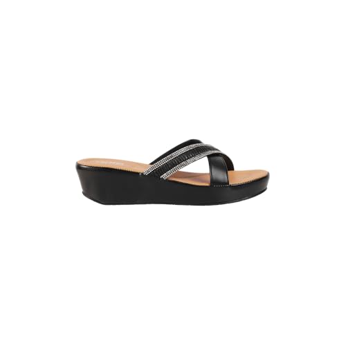 Image of Metro Women Wedge Heel Comfort Slip-on Sandal