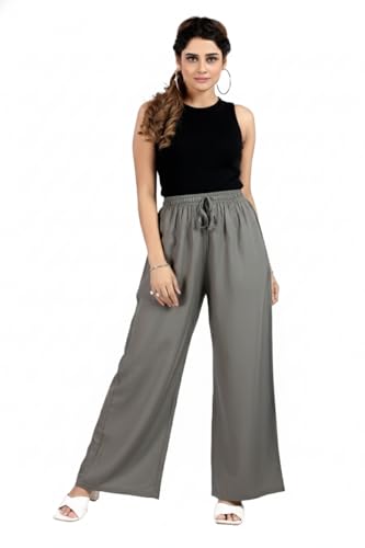 Image of BENKILS Women's Cotton Reyon Regular Fit Palazzo Pants - Available Size - M to 6XL