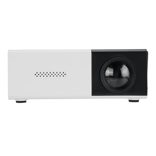 PUSOKEI Mini Projecteur, Projecteur Portable Full HD 1080p avec Une luminosité de 6000 LM et Une Correction Automatique de, Compatible avec la Console de Jeu pour Smartphone