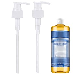 2 Packs Soap Pump Compatible with Dr. Bronner's Soap 32 Ounce Soap Dispenser Pump for Dr. Bronner's Pure-Castile Magic Liquid Soap Bottles Dispensing Pump