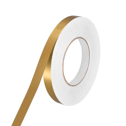 Yphzmtz 50 Meter Selbstklebende Zierstreifen, Wasserdichtes Peel & Stick Dekorband für Auto Keramikfliesen Farbauswahl Dekorstreifen Seitenstreifen Klebestreifen (Gold, 50m*1.5cm)