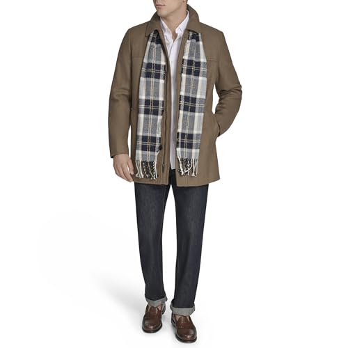 Image of Dockers Men's Weston Wool Blend Coat With Scarf (Regular and Big & Tall)