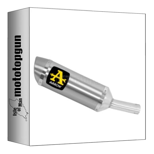 Silencieux Arrow Thunder aluminium Suzuki SVF 650 Gladius finition acier