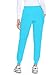 COZYFIT Womens Scrub Pants - Soft Stretch Yoga Style with 5 Pockets, Slim Fit Jogger Scrubs Pants for Women Aqua Blue