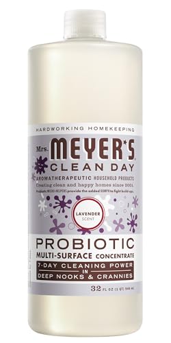 Image of MRS. MEYER'S CLEAN DAY Probiotic Multi-Surface Concentrate Cleaner, Lavender, Cleans Crevices And Tough Stains, 32 Fl Oz