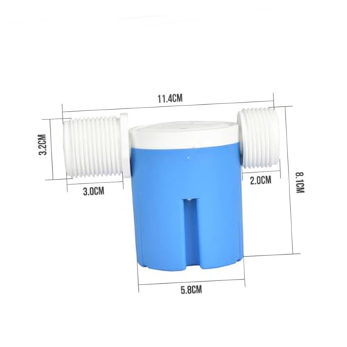 Válvula de control de agua de 1 pulgada: instalación rápida para tanques 6