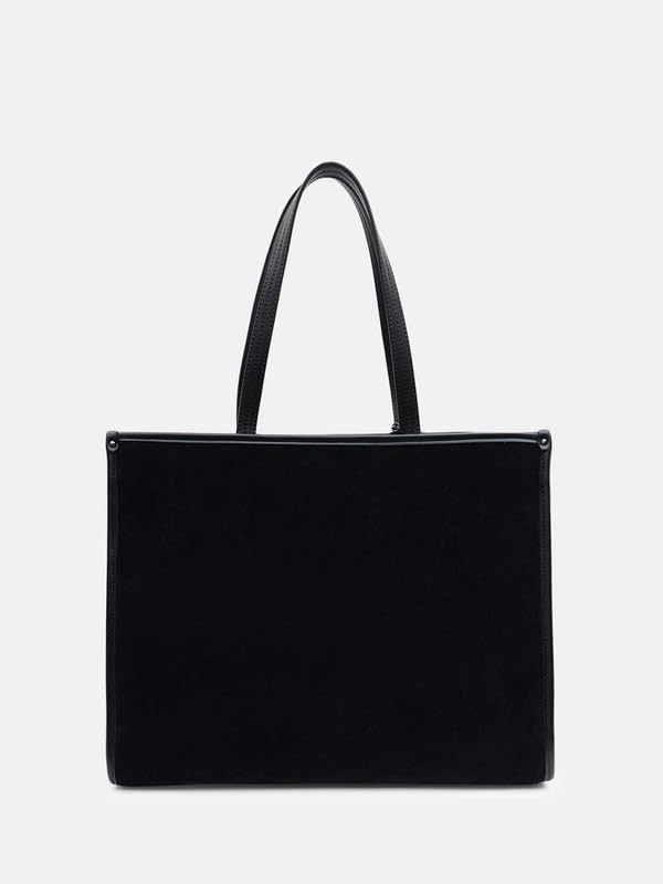 Image of Kazo Stephen Tote | Premium Faux Leather Handbag for Women | Sophisticated Rectangular Shopper with Metallic Charm | Fits 15 inch Laptop