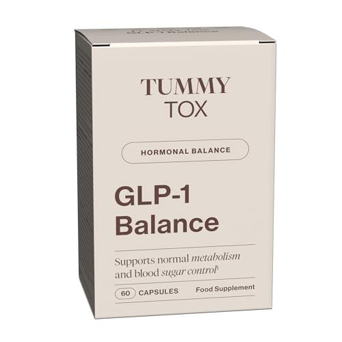 GLP-1 con Berberina, Cromo, Pimienta Negra y Morera Blanca – Metabolismo, Azúcar en Sangre – 60 Cápsulas Veganas – GLP-1 Balance de Tummy Tox