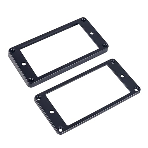 Anneaux Humbucker plat 3x4,3mm et cadre 7x8,5mm noir pour guitare Epiphone Les Paul