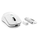 ATTACK SHARK×MAMBASNAKE R6 39g スーパーライトゲーミングマウス 8000Hz ポーリングレートPAW3950MAXセンサー Nordic52840 有線/BT/2.4G 8Kレシーバー搭載 DPI 42000 日本語マニュアル/シール付きXP、Win11 /Mac -Whiteホワイト)