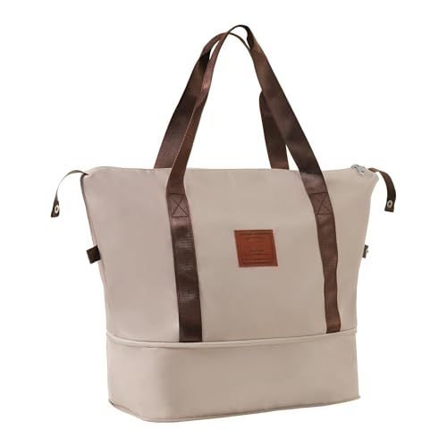 3 Piece Lightweight Hardshell ABS Carry-On Luggage Set with Wheels - Khaki Travel Suitcases3