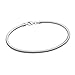 Queenberry Sterling Silver Snake Cable Bracelet with Lobster Clasp for European Bead Charms