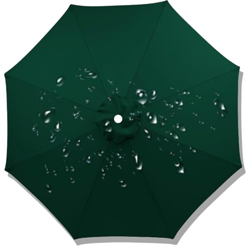 Toldo impermeable de repuesto para sombrilla de patio de 6/8 costillas, se adapta a tamaños de 2,04 m, cubierta duradera para jardín, piscina, mercado y pabellón, resistente a los rayos UV, fácil de