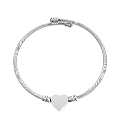 heart cuff-silver