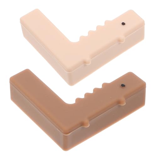 ERINGOGO 4 Piezas de Esquinas Muebles Anticolisión de Color Beige Café Instalación Mesas Sofás Armarios