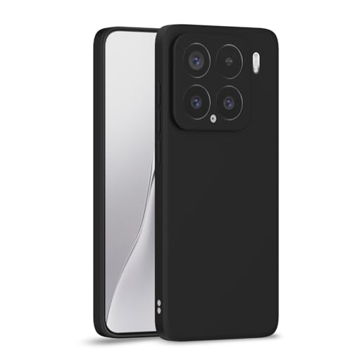 Image of Outlouders Back Cover for Xiaomi 15 | Camera Protection | Durable Soft Matte Silicone Bumper Case (Black)