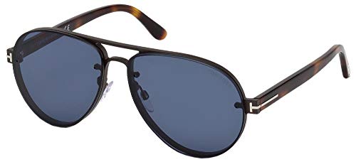 Sunglasses Tom Ford FT 0622 Alexei- 02 12V shiny dark ruthenium/blue
