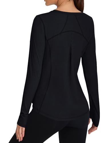 BMJL Womens Long Sleeve Workout Tops UPF 50+ Sun Protection Shirt Hiking Athletic Gym Clothing