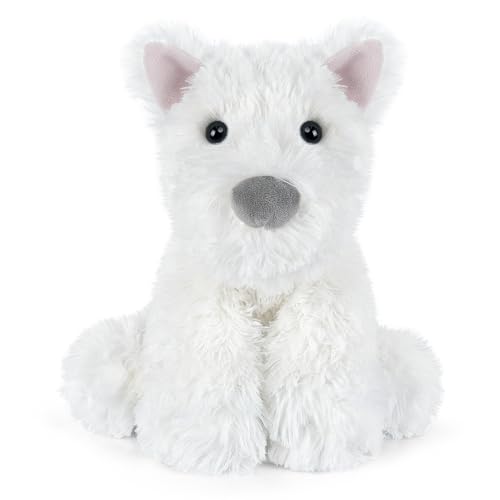 SuzziPals Coolable & Heatable West Highland White Terrier Dog Stuffed Animals for Kids & Adult, Westie Puppy Plush Toys Microwavable Heating Pad for Soothing & Period, Lavender Plushies for Anxiety
