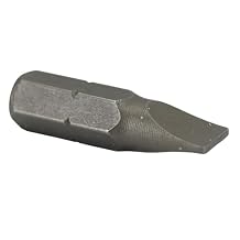 Drill America INS Series Slotted Economy Insert Bit, 1/4" Hex Shank, #4-5 Size, 1" Length Pack of 50