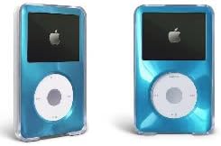 Case for Apple iPod Classic Hard Case with Aluminum Plating 80gb 120gb 160gb-Light Blue