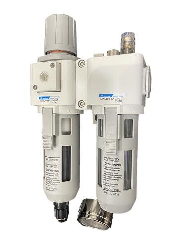 MACP300-8A-D-NPT is discontinued and replaced by MACP302-8A-CD-NPT. AIR FILTER, PORT THREAD SIZE 1/4 INCH NPT, WITH EXTERNAL PRESSURE GAUGE AND AUTOMATIC DRAINER, 5UM FILTRATION ELEMENT.