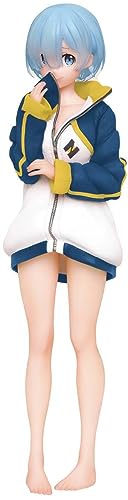 Statuette Re:Zero Rem souvenir de l'anime portant le jersey de Subaru