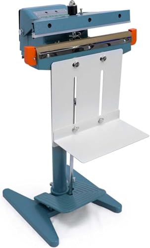 Commercial Heat Sealer Machine, Foot Pedal Impulse Sealer with Cutter, Durable Plastic Bag Sealer for Industrial and Commercial Use, 450mm - Ideal for Packaging and Sealin
