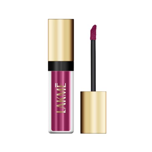 Lakmé Absolute Matte Melt Mini Liquid Lip Colour|| Magenta Rhythm|| Velvet Matte Liquid Lipstick|| Transfer Proof|| Long Lasting|| Lightweight|| 2.4 ml