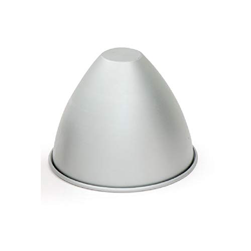 DECORA COD. 0062975 MOULE A GÂTEAUX DÔME EN ALUMINIUM ANODISÉ Ø 185 X 51 X H 148 MM, Argenté