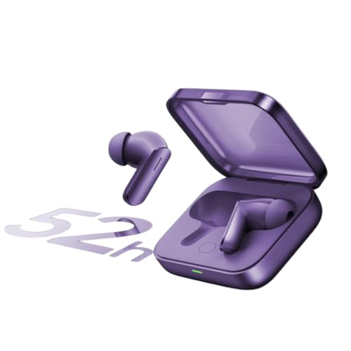 Image of for Buds Air 7 Compatible with Realme 12.4mm Dynamic Bass Drivers,52Hrs Playtime, 52dB Hybrid ANC, 45ms Low Latency, 360 Spatial Audio, Hi-Res LHDC, IP55 Dust & Water Resistant, BT v5.4-Purple