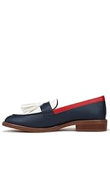 Navy/White/Red Color Block