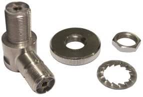 Sirio Heavy Duty SO-239 - Conector angular (2 x PL259-F, 90°)