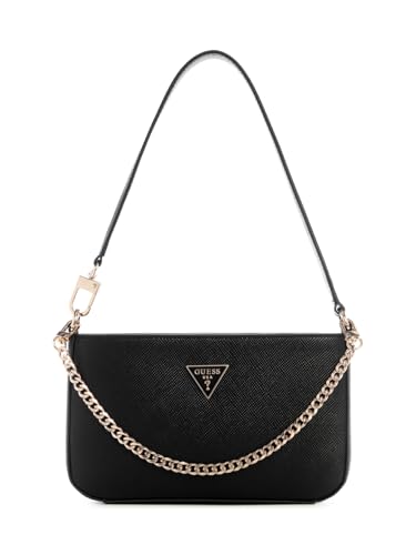 GUESS Mini bolsa de ombro Noelle II, Preto, One Size