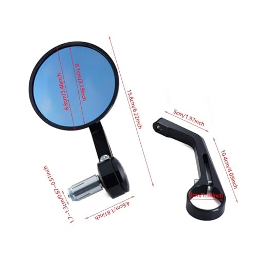 Espejos Retrovisores Ajustables Moto CNC para Classic 350 Interceptor 650 6