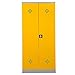 Produktbild Certeo Gefahrstoffschrank | HxBxT 195 x 92 x 42 cm | Grau-Rapsgelb | Umweltschrank Chemikalienschrank Spritzmittelspind