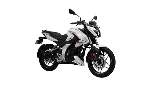 Image of Bajaj Pulsar N160 Twin Disc Single Channel Single Seat Motorcycle /Motorbike - Pearl Metallic White - Ex-Showroom