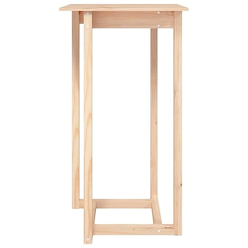 Juego de comedor de madera de pino con mesa extensible de 3 piezas para cocina 6