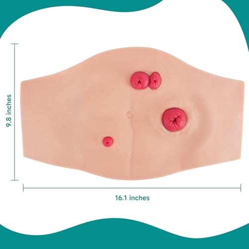 Image of Wearable Belly Ostomy Care Trainer Kit with 3 Stoma Models