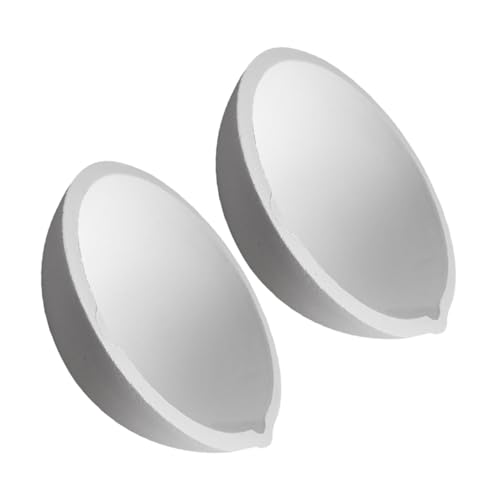 OKUMEYR 2pcs Ceramic Evaporating Dishes 2 Liang Evaporating Bowls School Lab Basins for Chemistry Experiments