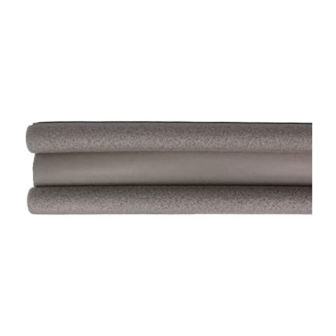 Amig - Insulated Foam Draught Excluder for Under Doors Model 8 | Double Roller | Grey | Prevents Cold, Dust or Insects Enter Under Door Cover