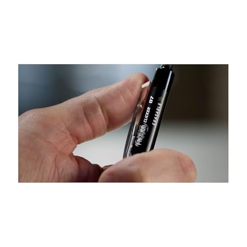 Pilot FriXion Clicker Retractable Erasable Gel Pens, Fine Point, Black Ink, Dozen Box (31450)