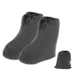 RNXRZANK 1足フットウォーマーダウンサック 軽量通気構造 防寒フットウォーマーダウンサック ソフトタッチ 簡単収納バッグ付属 多目的利用 冬の旅行 ピクニック テント泊に適用, L black