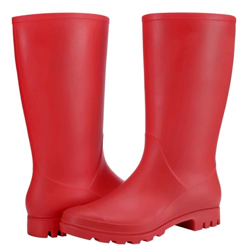 Image of Asgard Women's Tall Rain Boots Waterproof Knee High Rainboots Rubber Garden Boots