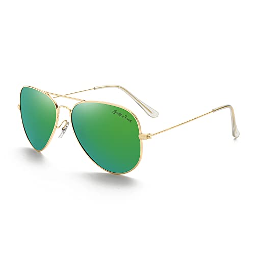 Image of grey jack Polarized Aviator Sunglasses lightweight Stylish Glasses for Men Women UV Protection S110102