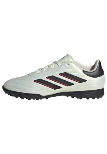 Adidas Unisex niños Copa Pure II League Turf Boots, Ivory/Core Black/Solar Red, 31 1/2 EU