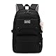 Aucuu Schulrucksack Mädchen & Jungen Teenager, Backpack Damen & Herren mit Anhänger, 15,6 Zoll Laptop Rucksack, Causal Travel Schultaschen, Wasserabweisend Backpack, College-Rucksack